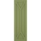 Ekena Millwork True Fit PVC San Carlos Mission Style Fixed Mount Shutters, Moss Green, 12W x 32H, PR TFP001SC12X032MG - alternate 4